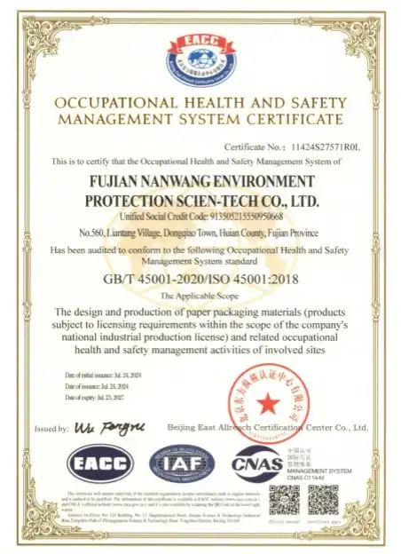 Nanwang ISO45001：2018
